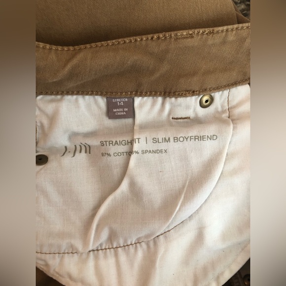 J.Jill Straight Slim Boyfriend Brown Pants Size 14 - Picture 6 of 9